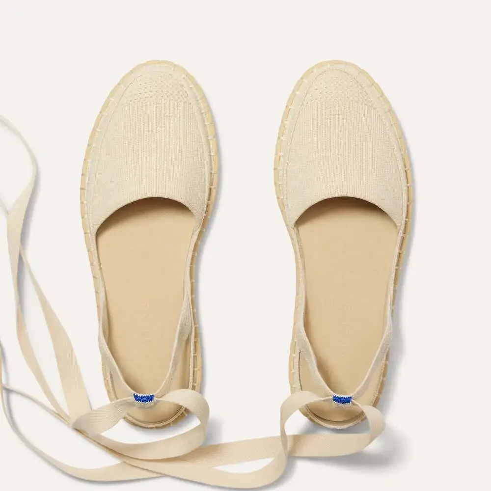 Rothy's The D'Orsay Espadrille - Seashell Size 6.5